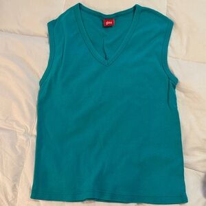 Womens Teal Tank Top Medium